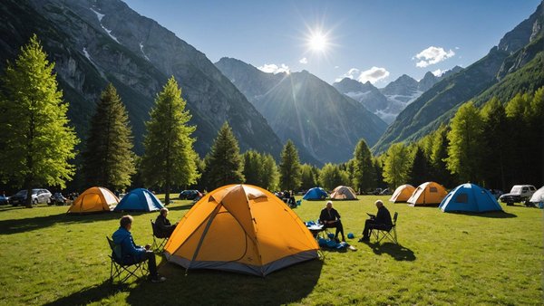 Camping à la rencontre du soleil dans les alpes à bourg d'oisans : un séjour inoubliable en pleine nature