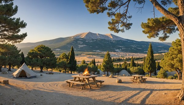 Mont ventoux vaucluse : sommet et paysages emblématiques avec le camping les fontaines